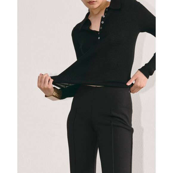 Everlane The Dream Kick Flare Pant in Black M NWT - Picture 4 of 8